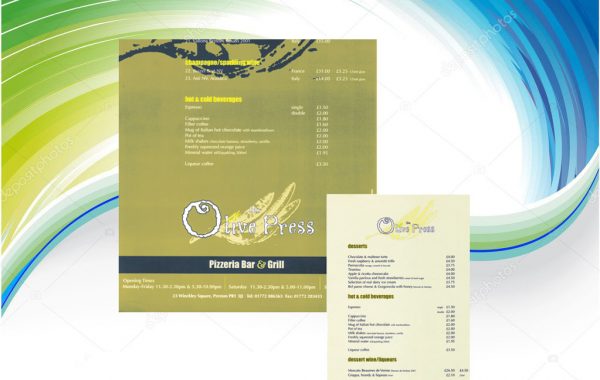 Menu design 2